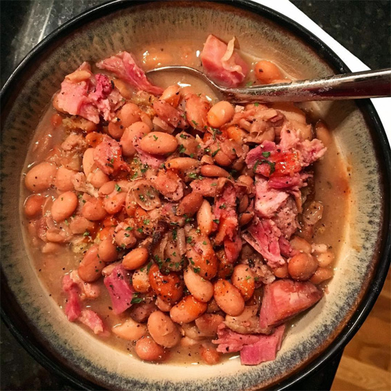 Smoky Ham and Bean Soup